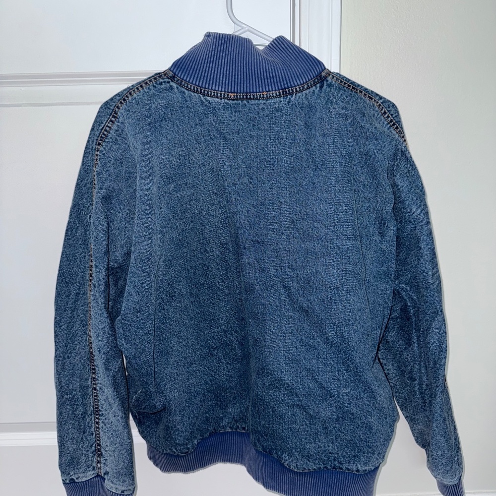 Bohme Denim Bomber Jacket Small EUC - Picture 3 of 4